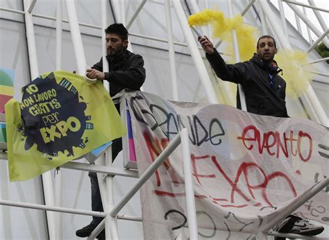 Protest against the World Exposition Milano 2015