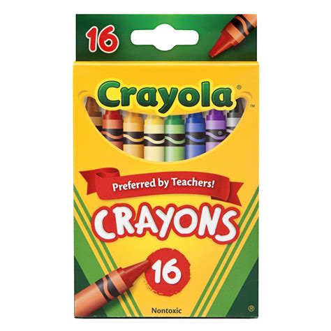 Crayola Regular-Size Crayons, 16 Colors Per Box, Set Of 8 Boxes ...