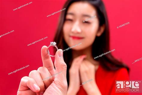 Young women received ring, Stock Photo, Picture And Royalty Free Image ...