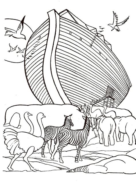 Noah S Ark Coloring Page Sunday School Coloring Pages Bible Crafts/vbs ...