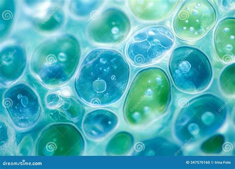 Chloroplasts Under The Microscope Stock Photo | CartoonDealer.com ...