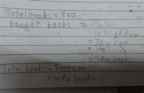 A library contains 800 reference books. New books are bought and the ...