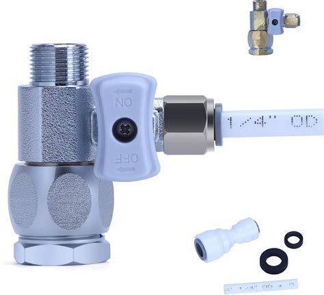 Amazon.com: YUHX Metal Brass Feed Water Adapter Water Line T Valve ...