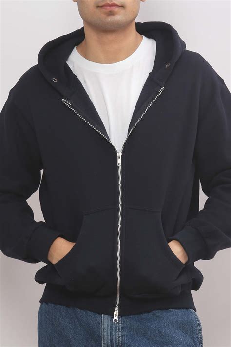 Navy Blue Zip Hoodie – UniBlu