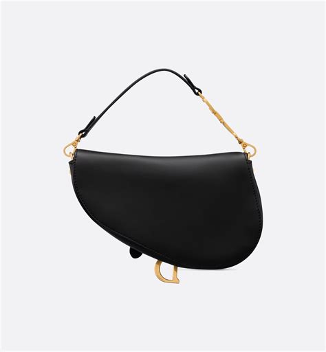 Small Saddle Multicarry Bag with Strap Black Vintage Smooth Calfskin | DIOR