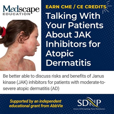 Medscape Education and SDNP: JAK Inhibitors for Atopic Dermatitis | Society of Dermatology Nurse ...