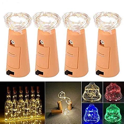 HASTHIP® 4PCS 3.3ft Wine Bottle Light Decorative LED Cork Light Bottle ...