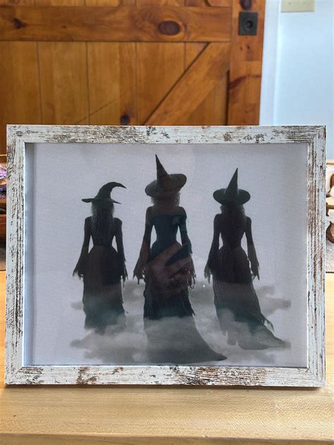 The Witches Essence Walk Halloween Decor Sublimated Canvas With Frame ...