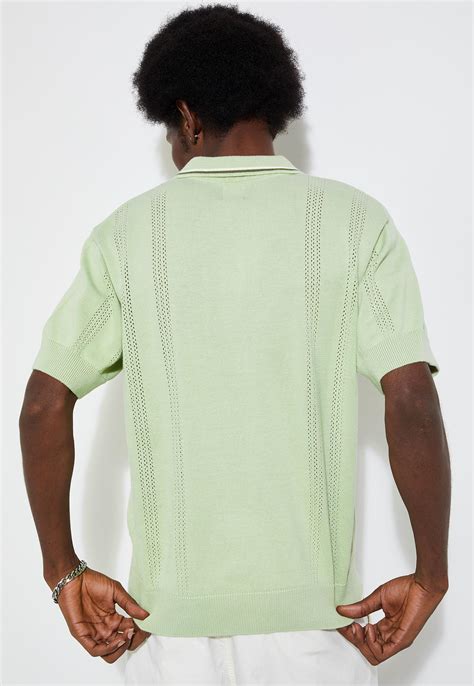 Buy URB_N Men Slim Fit Flat Knit Polo T-shirt Online at just Rs. 999.0 ...