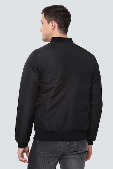 Buy Men Casual Black Solid Jacket Online - 449128 | Louis Philippe