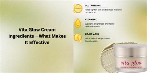 Vita Glow Cream Ingredients | My Blog