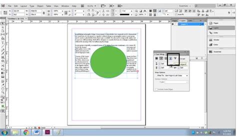 Image result for InDesign Wrap Text Inside Object