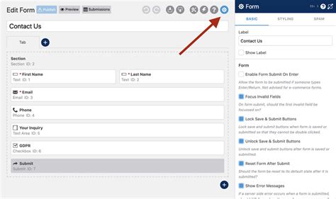 Image result for Forms Settings