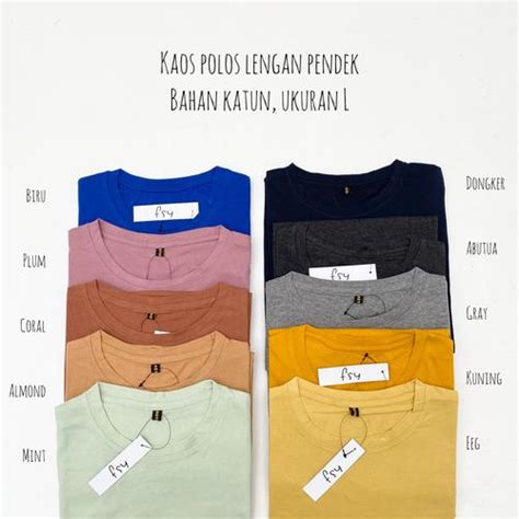Jual Kaos Polos Lengan Pendek - Abutua - Kota Depok - Fisy Tee | Tokopedia