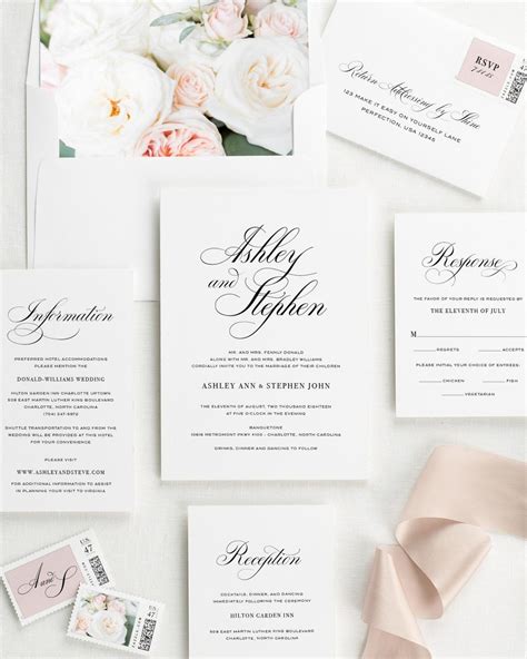 Shine Wedding Invitations, Wedding Invitation Suite, Elegant Wedding ...