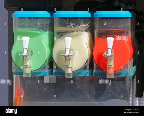 Slush Machine Frozen Beverage Dispenser Stock Photo - Alamy