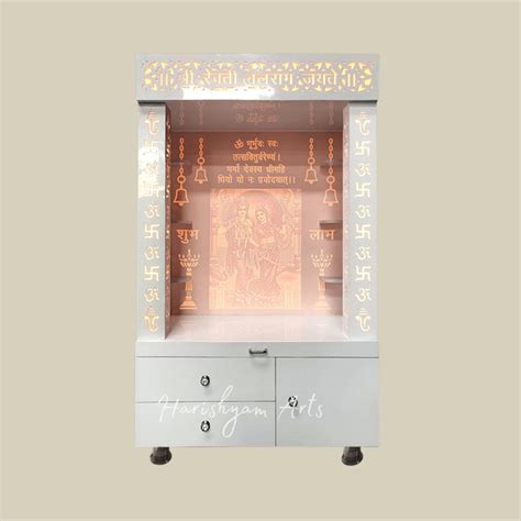 Corian Puja Temple Design For Home | Custom Corian Mandir Manufacturer