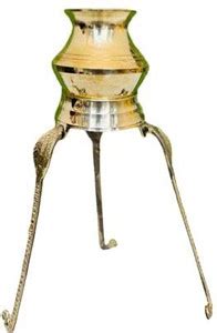 Flipkart.com | sanskaari BIG SIZE Brass Lota for Puja Tripai Lota for ...
