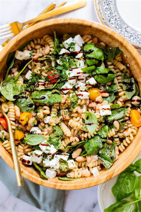 White Bean Balsamic Pasta Salad - This Savory Vegan