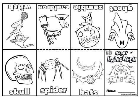 Halloween Mini Coloring Book Free Printable PDF Download Number 1 ...