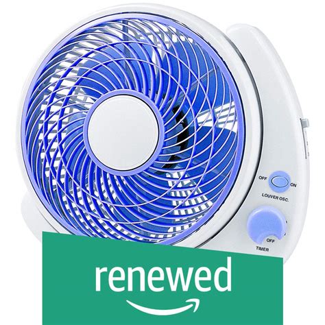 Buy Havells (Renewed) Crescent 250mm Table Fan (Blue) (Crescent-cr ...