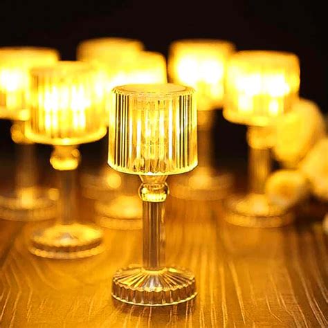 6958 Mini Acrylic LED Desk Lamps Table Lamp Portable Crystal (1 Pc / S ...