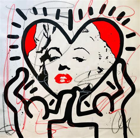 Keith Haring Heart Painting