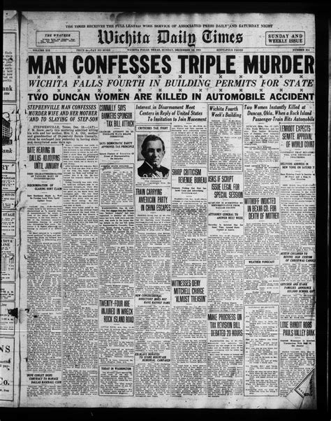 Wichita Daily Times (Wichita Falls, Tex.), Vol. 19, No. 214, Ed. 1 ...