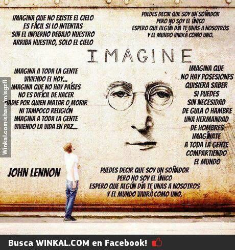 Imagine - John Lennon. | Imagine john lennon, Beatles art, Jhon lennon