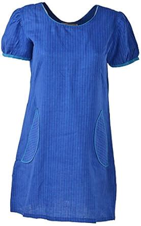 Buy Shree Liwas Women's Linen A-Line Kurta (B-64_Large, Navy Blue ...