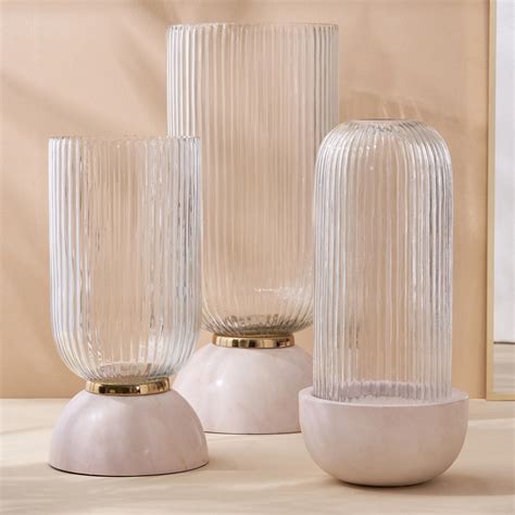 Buy Splendid Dastkari Glass Hurricane Candle Holder from Home Centre at ...