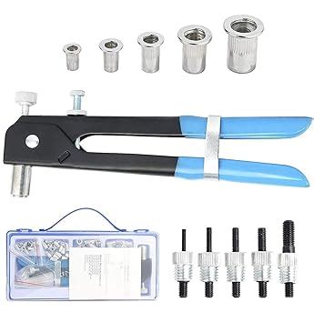 191pcs Heavy Duty Blind Rivet Nut Kit Set, Riveter Tool, Rivet Nut Gun ...