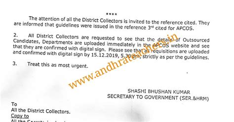 APCOS Guidelines uploading full lists Instructions Issued Memo:GAD01 DT ...