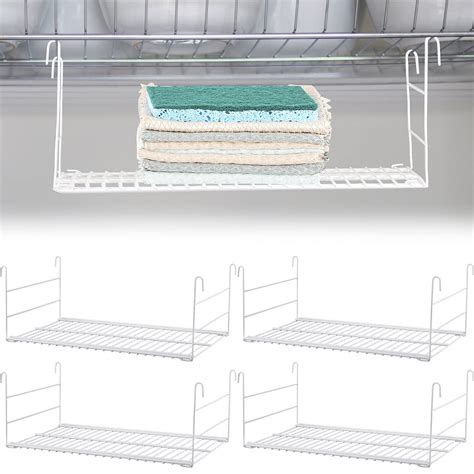 Amazon.com: Amylove 4 Pieces 14.7 Inch Hanging Wire Shelf Organizer ...