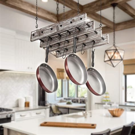 Kitchen Island Pot Racks | Foter