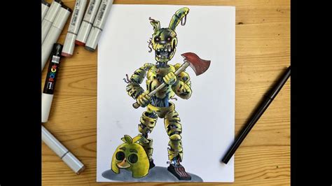 Image result for How to Draw Springtrap