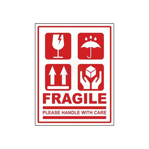 Anne Print Solutions® Fragile Handle with Care Stickers Labels Pack of ...