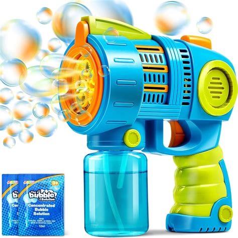 Amazon.com: Sloosh 2 Packs Bubble Gun Machine with Refill Solution ...