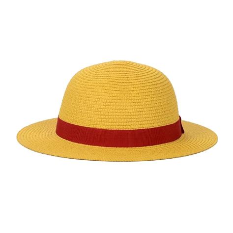 One Piece Luffy's Straw Hat Performance Animation Cosplay Hat Yellow ...
