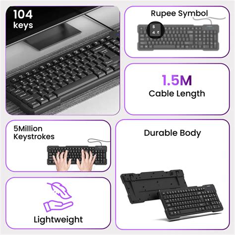 KeyFlex Wired Keyboard - Ambrane India