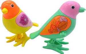 IndusBay Pack of 2 , Key Operated Jumping Bird Wind up Flipping Animal ...
