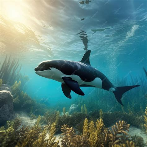 Premium Photo | Orca in natural habitat generative AI