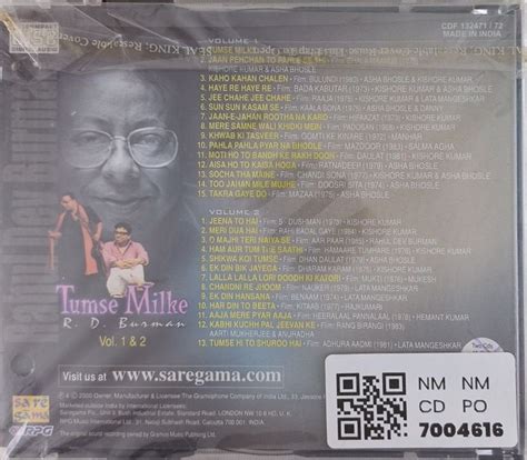 R. D. Burman - Tumse Milke Vol. 1 & 2 (CD) (2) – MusicCircle