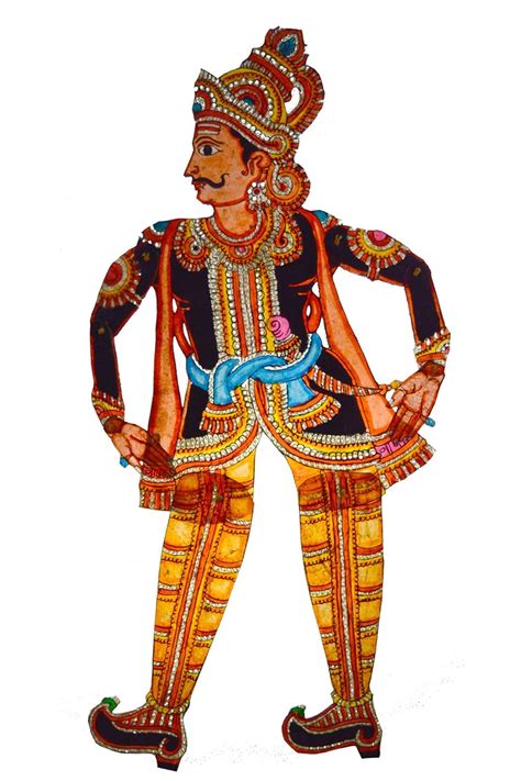 Prash Handicraft Handpainted Leather Foldable Puppet - Meghnath ...