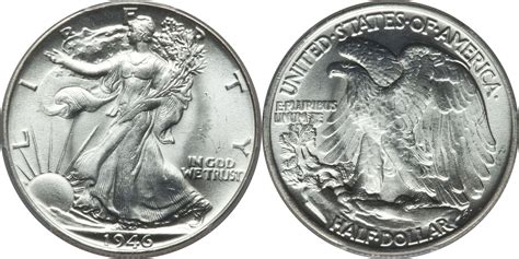 1946 DDR FS-011 Doubled Die Reverse Walking Liberty Half Dollar