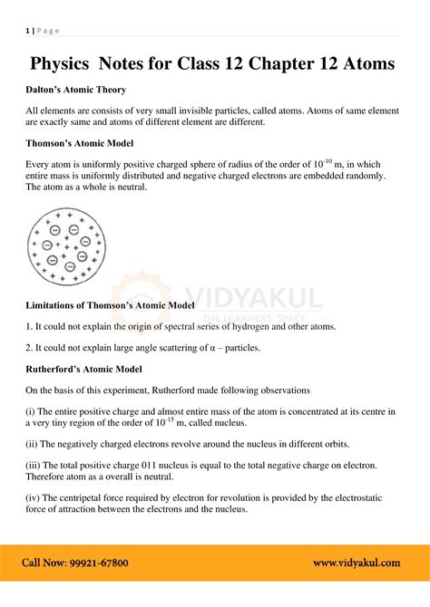 Image result for Physics Class 12 Atoms Tutorial Point