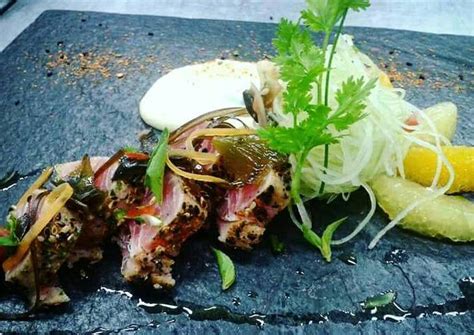 Pan seared Tuna with citrus Salad Recipe by Rasya'n (रस्याण) a chef's ...
