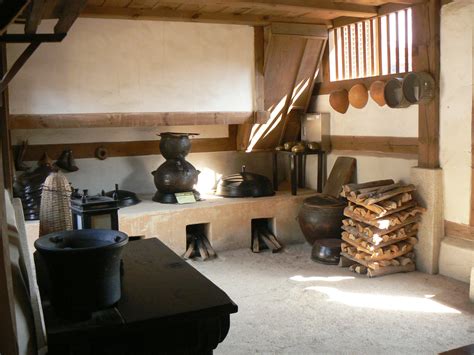 Traditional Korean kitchen and firebox structure