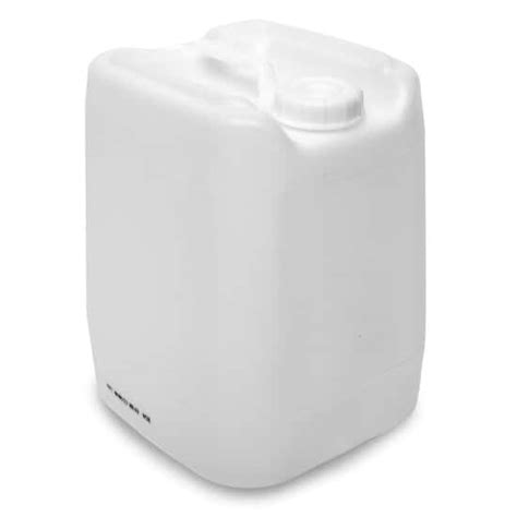 Cole-Parmer Economical Square HDPE Carboy w/ Handle, 20 L (5 Gal), 4/CS ...