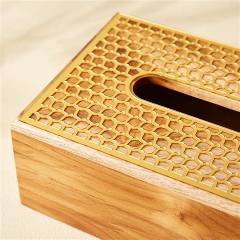 Buy Haze Diete Wooden Tissue Box - 23.5x13.5x8cm from Home Centre at ...